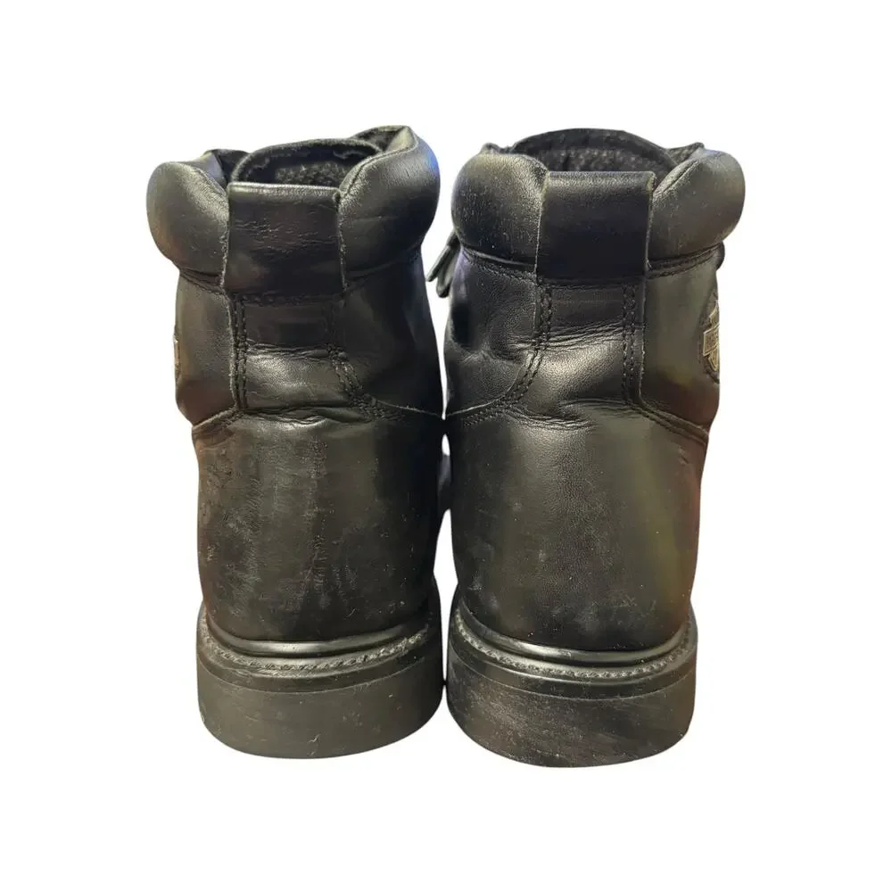 Harley-Davidson Black Leather Motorcycle Boots Men’s 11 Stock 91570